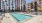 a swimming pool in a courtyard